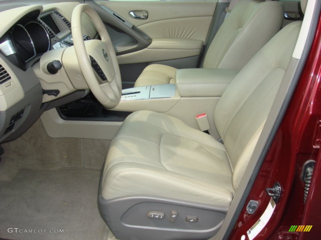 2009 Murano SL - Merlot Metallic / Beige photo #8