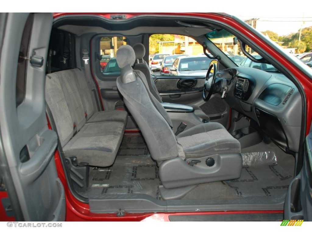 Medium Graphite Interior 2001 Ford F150 XLT SuperCab Photo #50379097