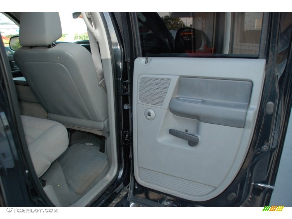 2007 Ram 1500 SLT Quad Cab - Brilliant Black Crystal Pearl / Medium Slate Gray photo #24