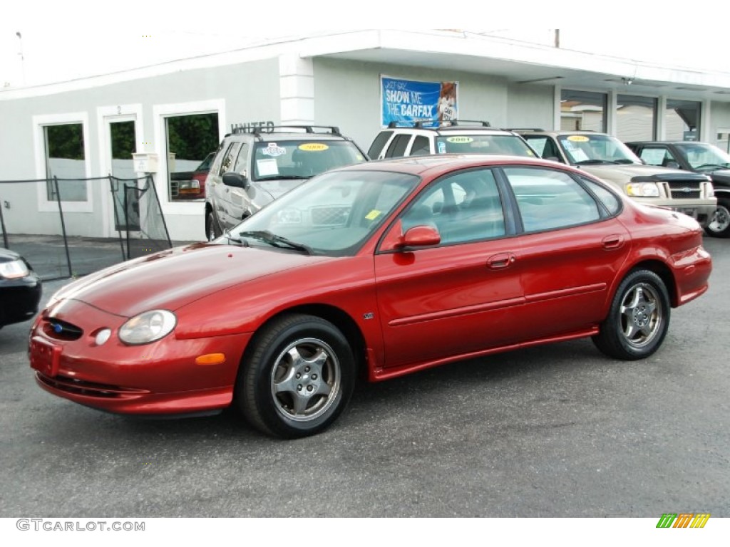 1997 Taurus SHO - Toreador Red Metallic / Grey photo #4