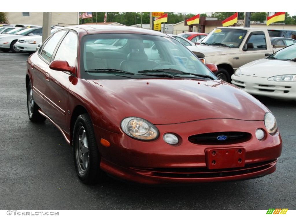 1997 Taurus SHO - Toreador Red Metallic / Grey photo #13