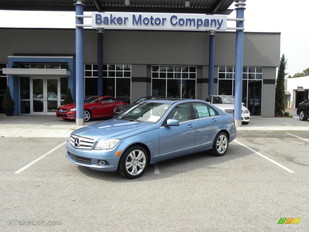 2011 C 300 Sport - Quartz Blue Metallic / Grey/Black photo #1