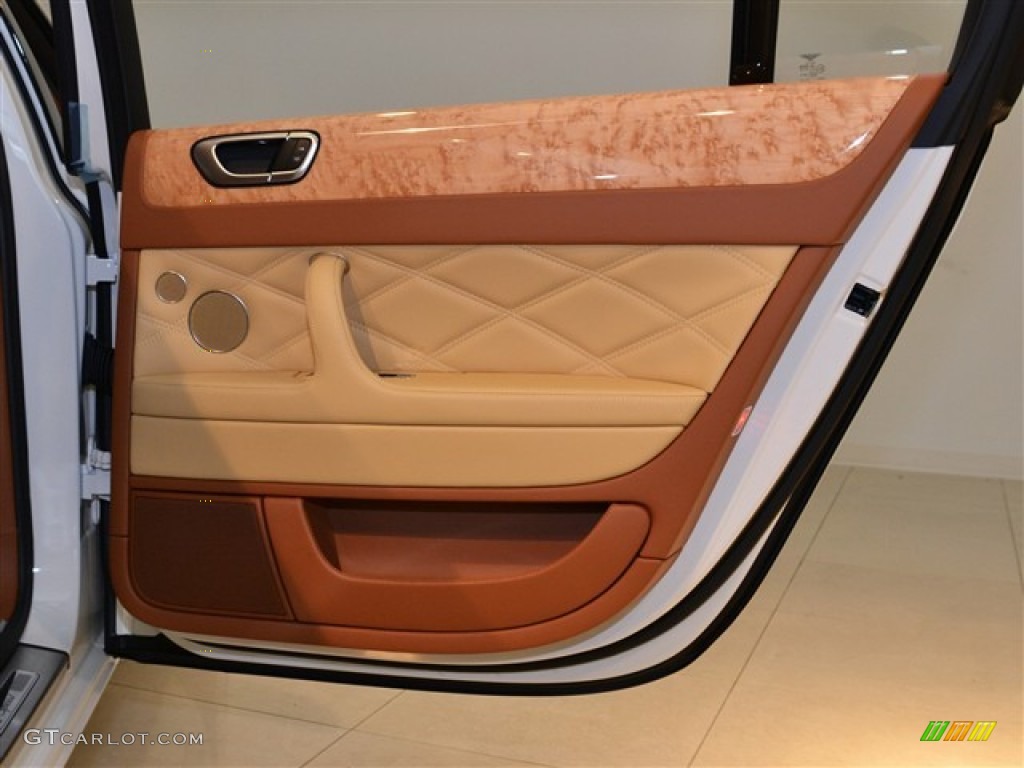 2011 Bentley Continental Flying Spur Speed Saffron/Saddle Door Panel Photo #50381271
