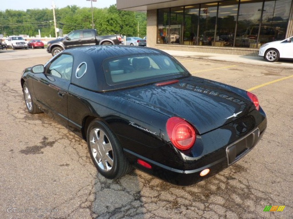 Evening Black 2002 Ford Thunderbird Premium Roadster Exterior Photo #50381778
