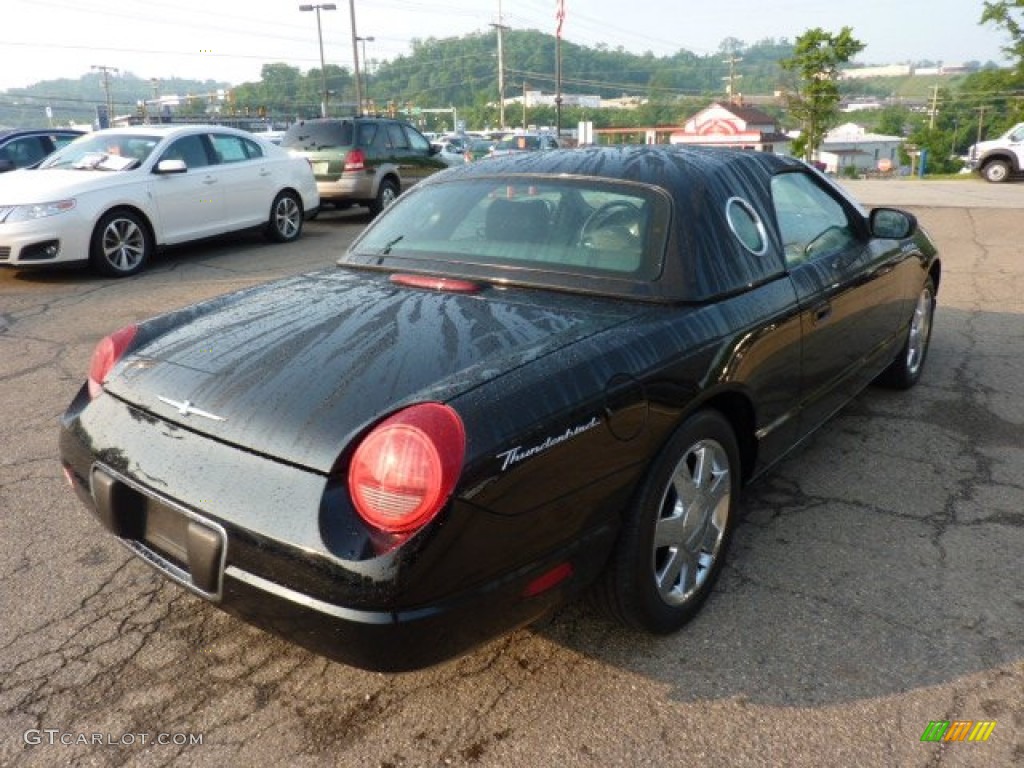 Evening Black 2002 Ford Thunderbird Premium Roadster Exterior Photo #50381808