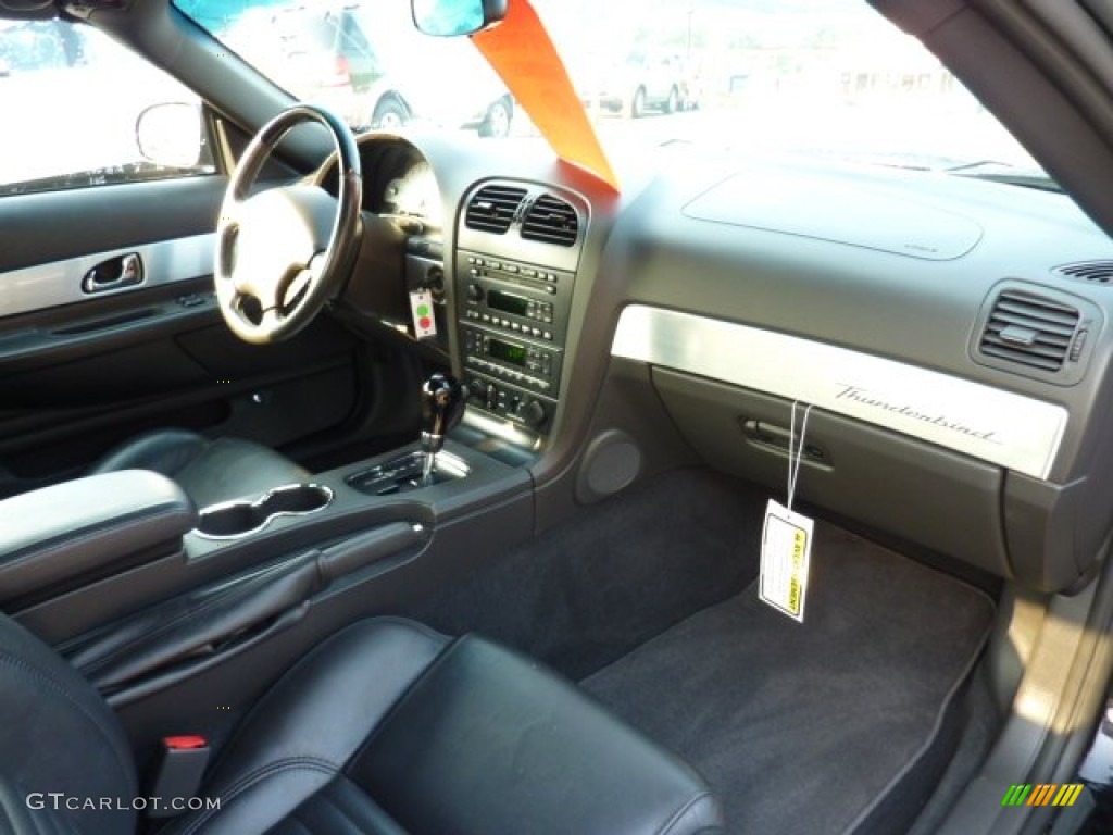 2002 Ford Thunderbird Premium Roadster Midnight Black Dashboard Photo #50381919