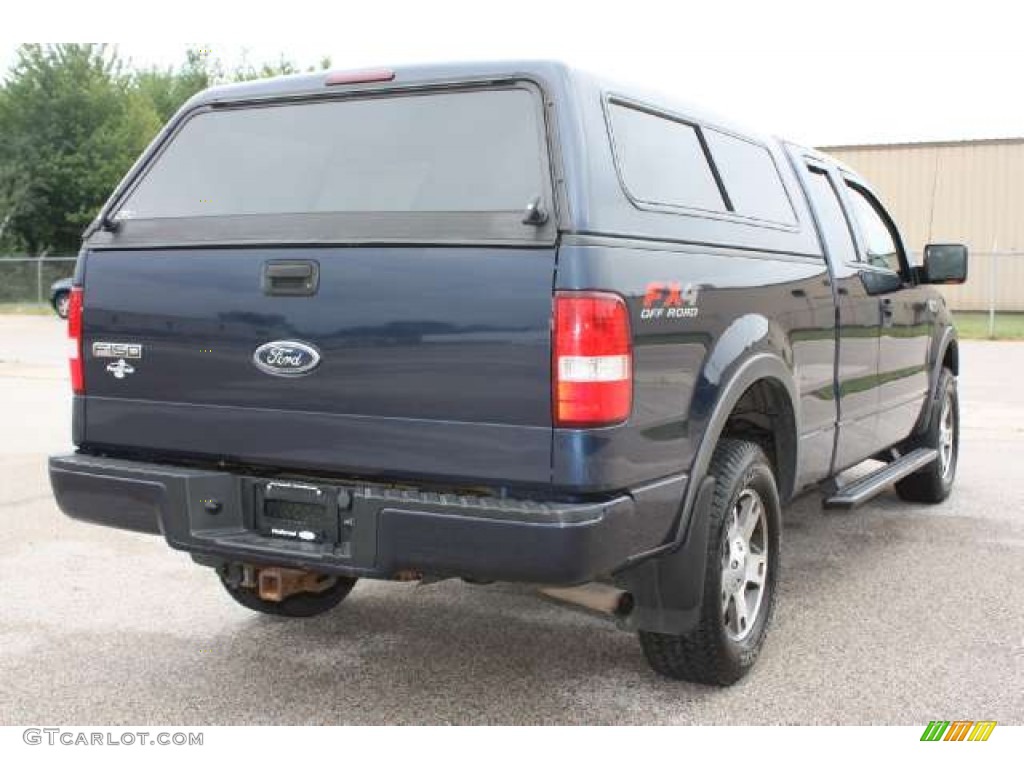 2004 F150 FX4 SuperCab 4x4 - True Blue Metallic / Black/Medium Flint photo #5