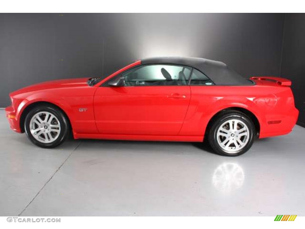 2006 Mustang GT Premium Convertible - Torch Red / Dark Charcoal photo #8