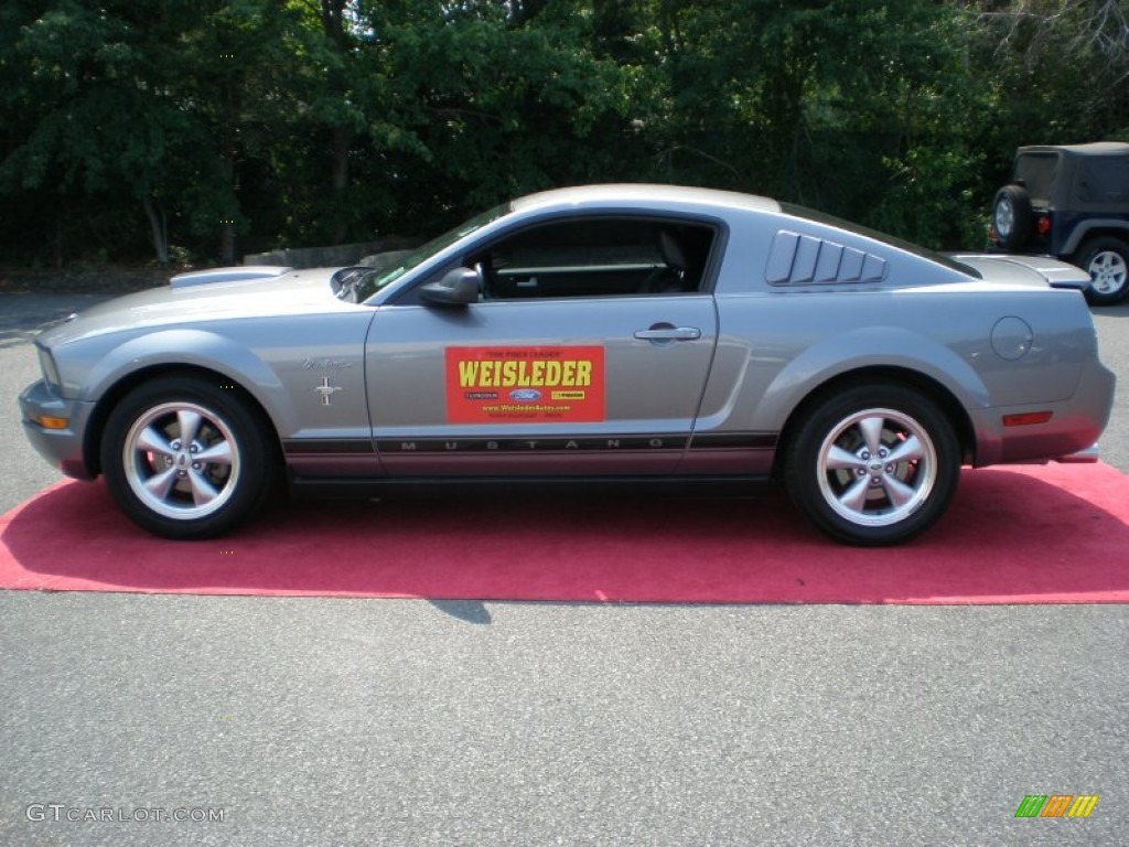 2007 Mustang V6 Premium Coupe - Tungsten Grey Metallic / Dark Charcoal photo #9
