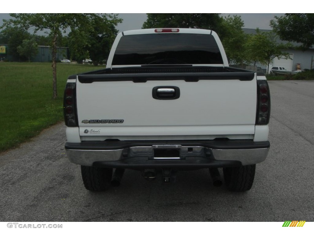 2003 Silverado 2500HD LT Extended Cab 4x4 - Summit White / Tan photo #4