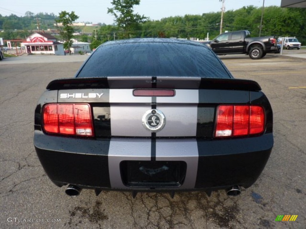 2007 Mustang Shelby GT500 Coupe - Black / Black/Red photo #3