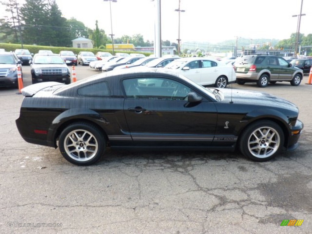 2007 Mustang Shelby GT500 Coupe - Black / Black/Red photo #5