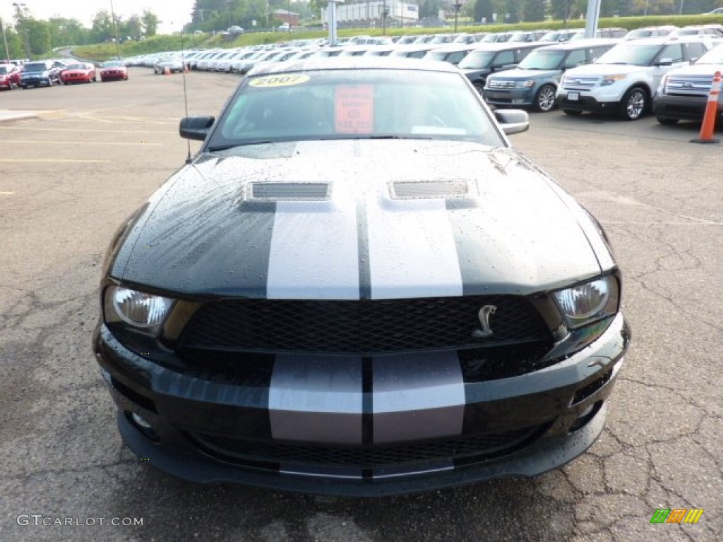 2007 Mustang Shelby GT500 Coupe - Black / Black/Red photo #7