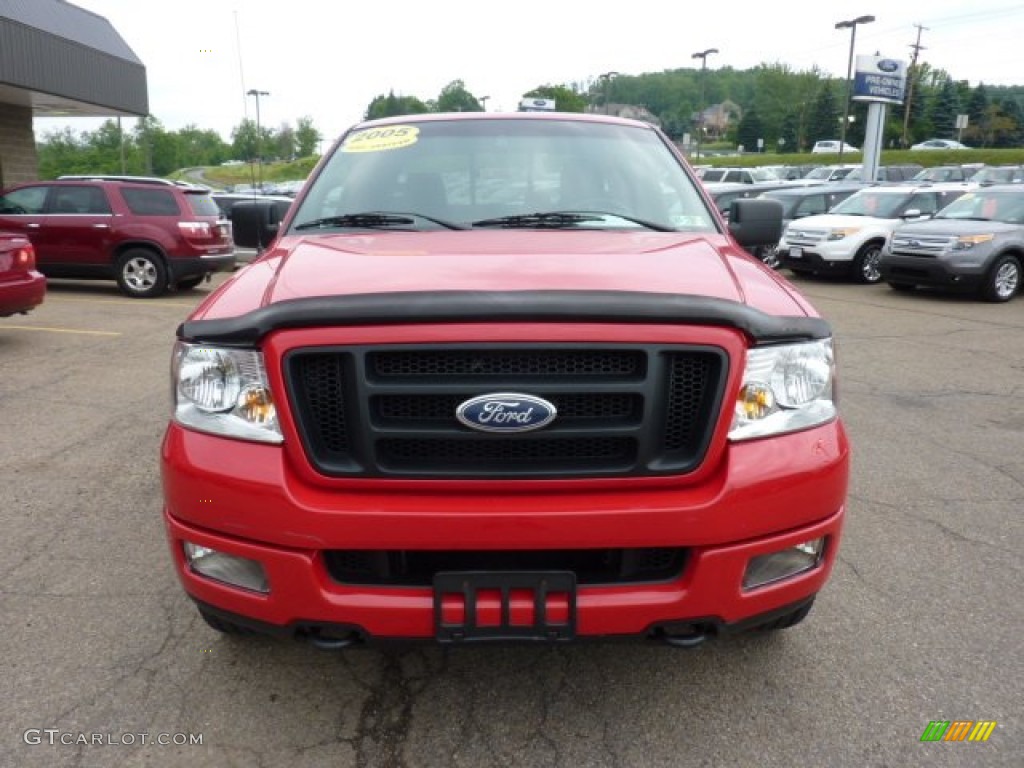 2005 F150 FX4 SuperCab 4x4 - Bright Red / Black photo #7