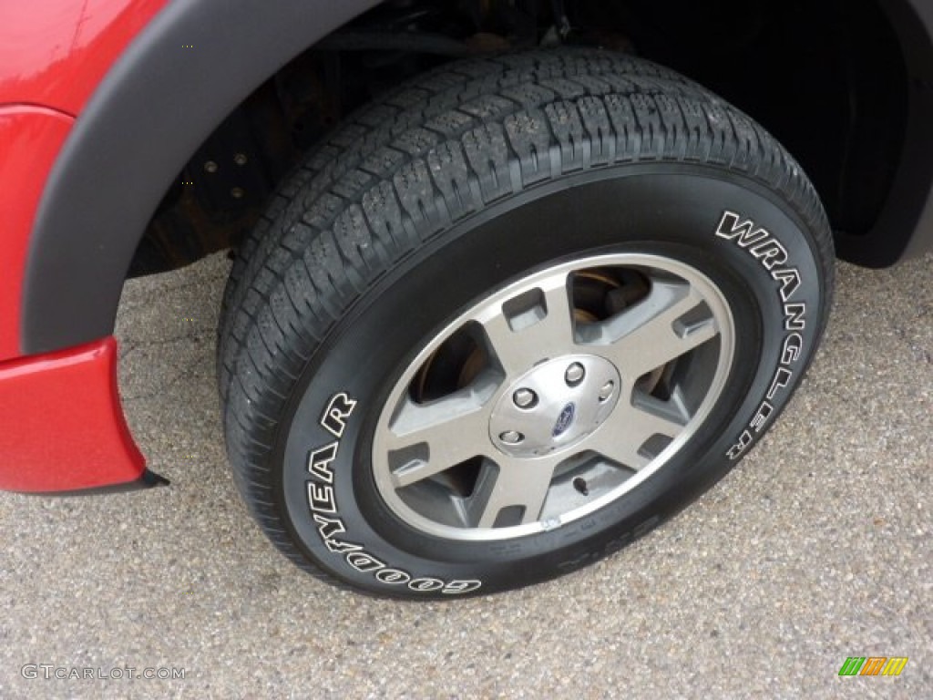 2005 F150 FX4 SuperCab 4x4 - Bright Red / Black photo #9