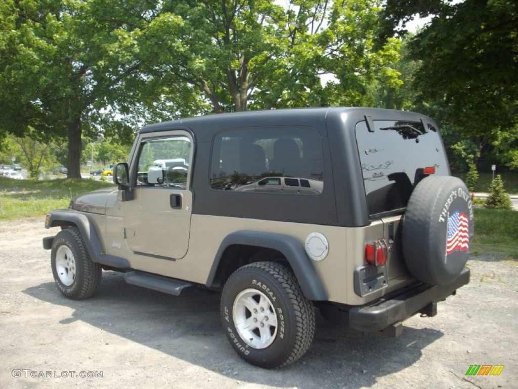2004 Wrangler Unlimited 4x4 - Light Khaki Metallic / Dark Slate Gray photo #4
