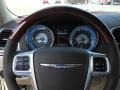 2011 Chrysler 300 Black/Light Frost Beige Interior Steering Wheel Photo