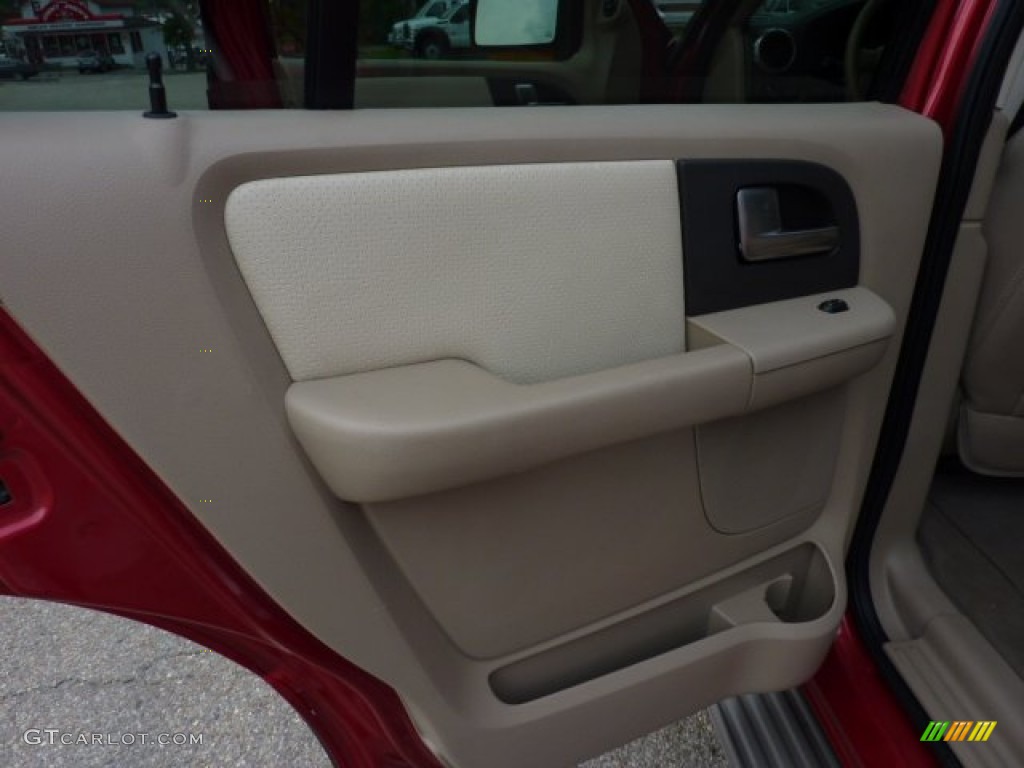 2003 Expedition Eddie Bauer 4x4 - Laser Red Tinted Metallic / Medium Parchment photo #14