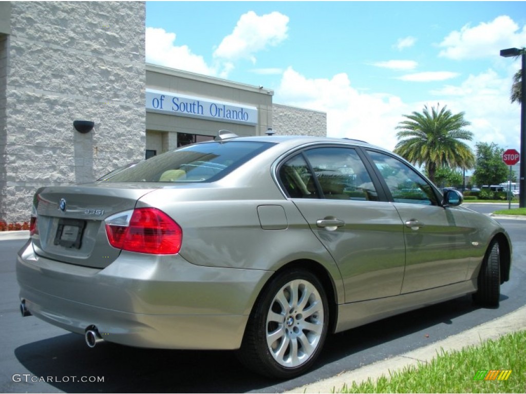 2008 3 Series 335i Sedan - Platinum Bronze Metallic / Cream Beige photo #6