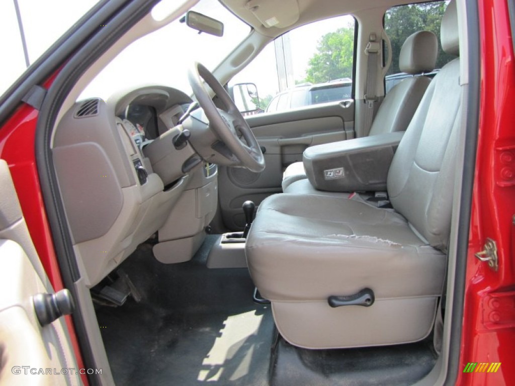 Taupe Interior 2003 Dodge Ram 3500 ST Quad Cab 4x4 Dually Photo #50389125