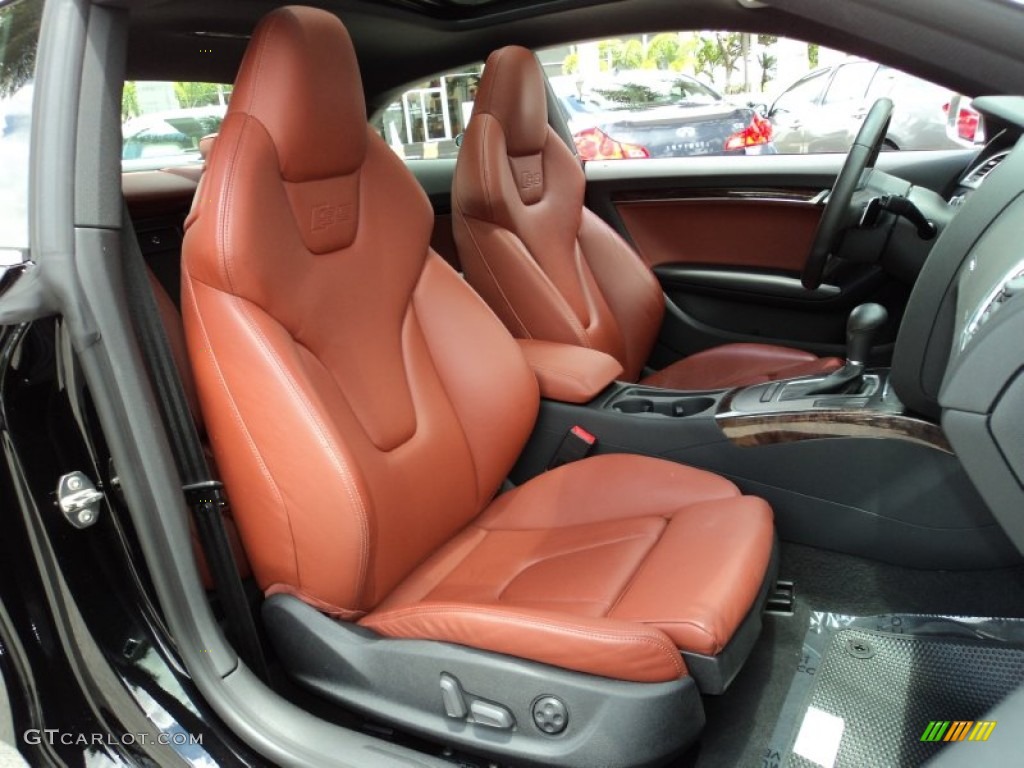 Tuscan Brown Silk Nappa Leather Interior 2009 Audi S5 4.2 quattro Photo #50389893