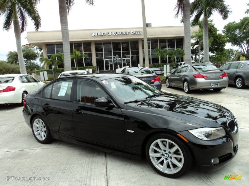 2009 3 Series 328i Sedan - Black Sapphire Metallic / Chestnut Brown Dakota Leather photo #1
