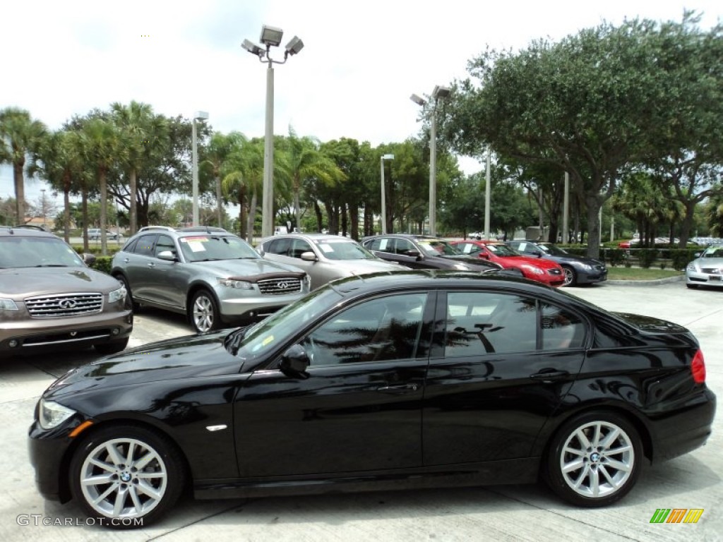 2009 3 Series 328i Sedan - Black Sapphire Metallic / Chestnut Brown Dakota Leather photo #10
