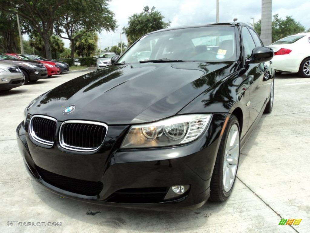 2009 3 Series 328i Sedan - Black Sapphire Metallic / Chestnut Brown Dakota Leather photo #14