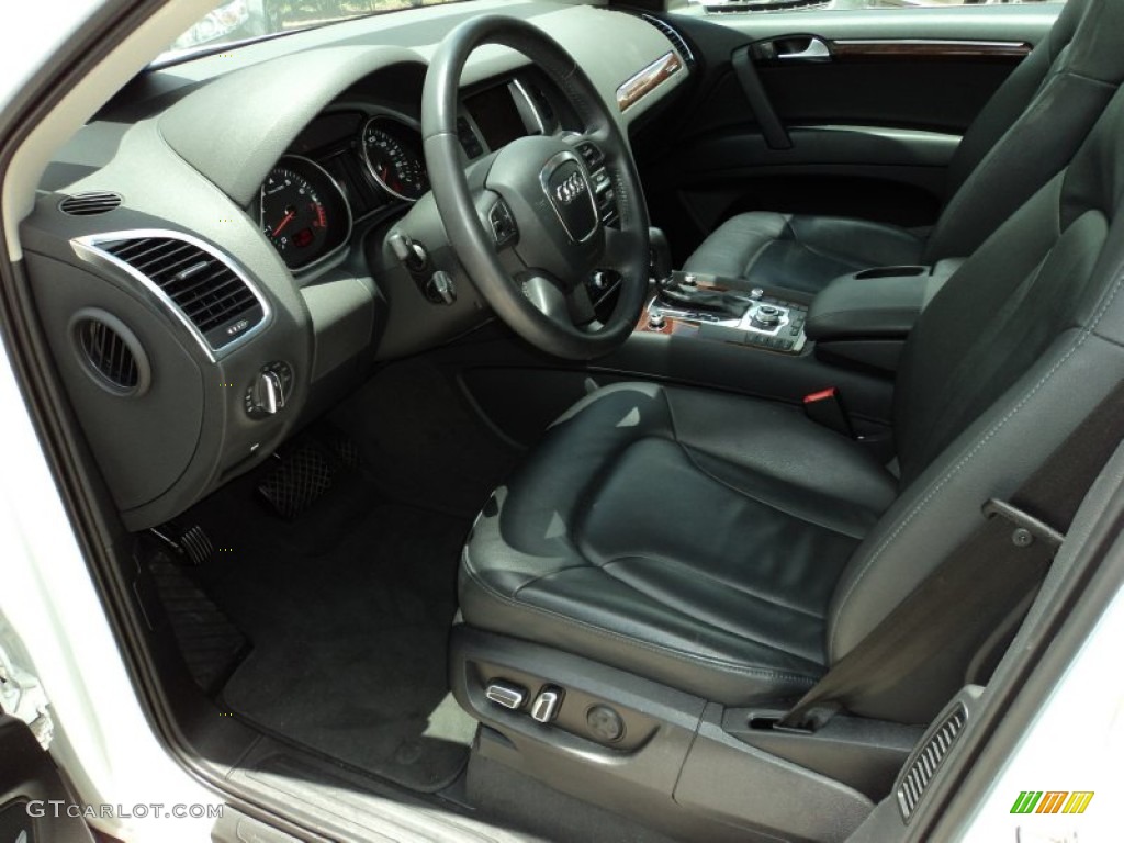 Black Interior 2010 Audi Q7 3.6 Premium quattro Photo #50392248