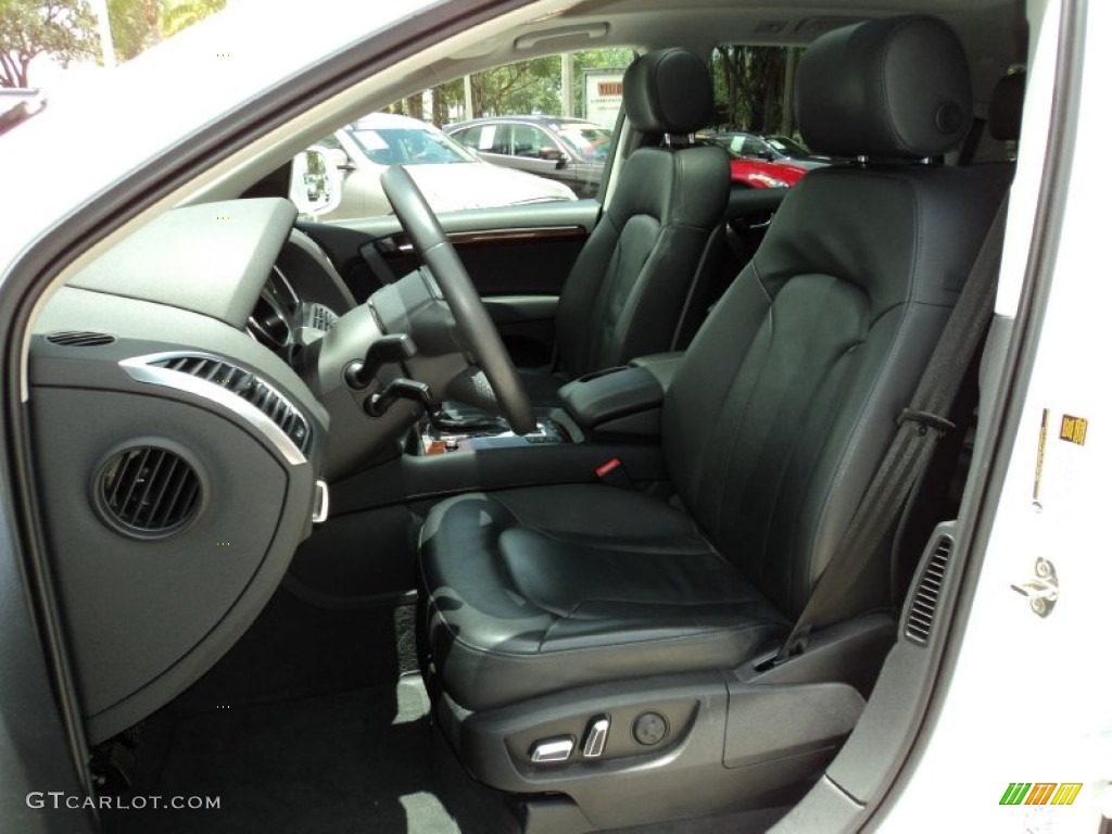 Black Interior 2010 Audi Q7 3.6 Premium quattro Photo #50392263