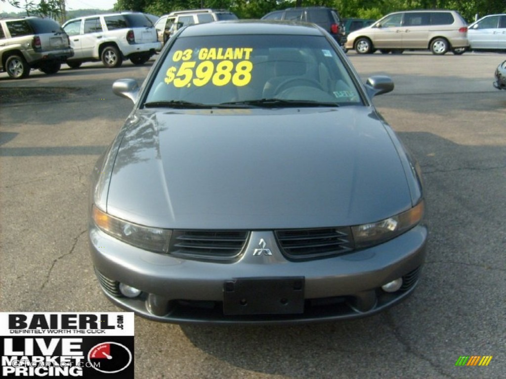 2003 Galant ES - Titanium Gray Pearl / Gray photo #2