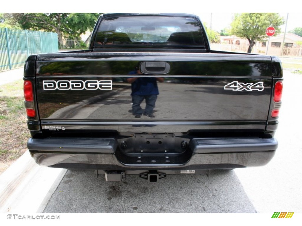 2000 Ram 1500 Sport Extended Cab 4x4 - Black / Mist Gray photo #16