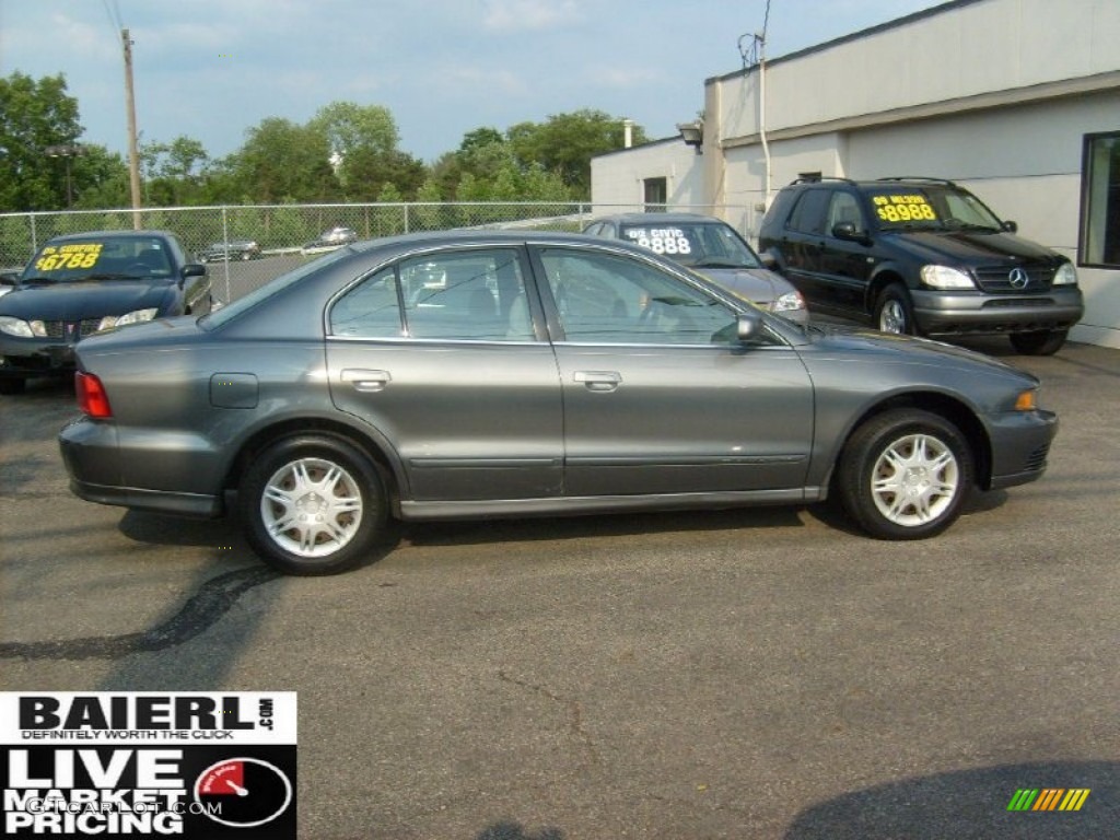 2003 Galant ES - Titanium Gray Pearl / Gray photo #8