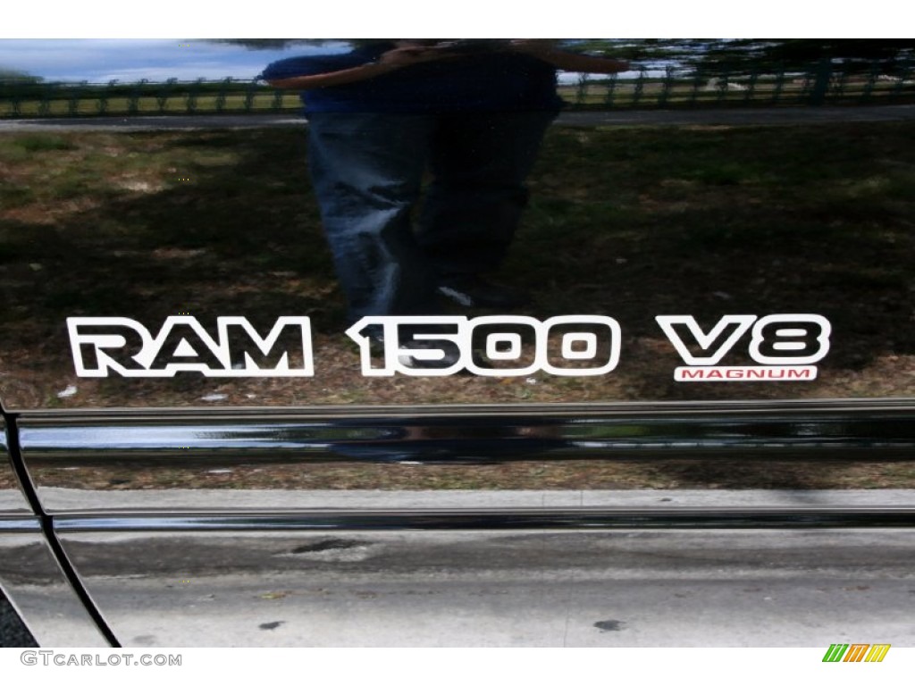 2000 Ram 1500 Sport Extended Cab 4x4 - Black / Mist Gray photo #29