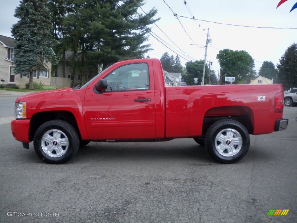 2011 Silverado 1500 LT Regular Cab 4x4 - Victory Red / Ebony photo #8