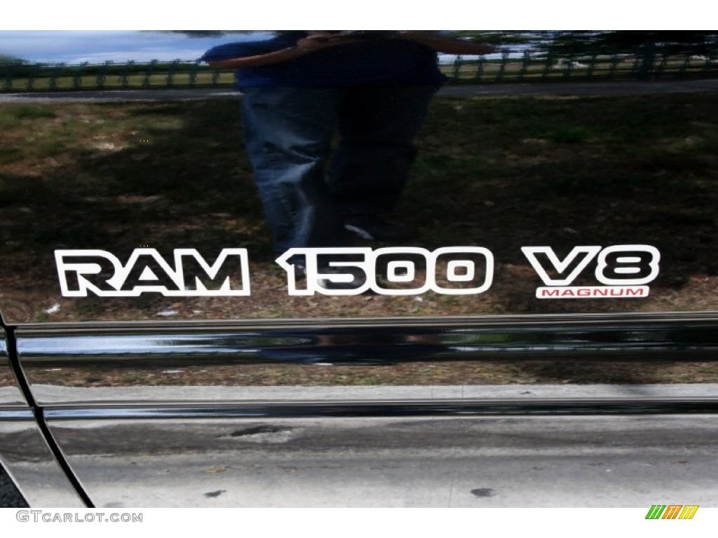 2000 Ram 1500 Sport Extended Cab 4x4 - Black / Mist Gray photo #30