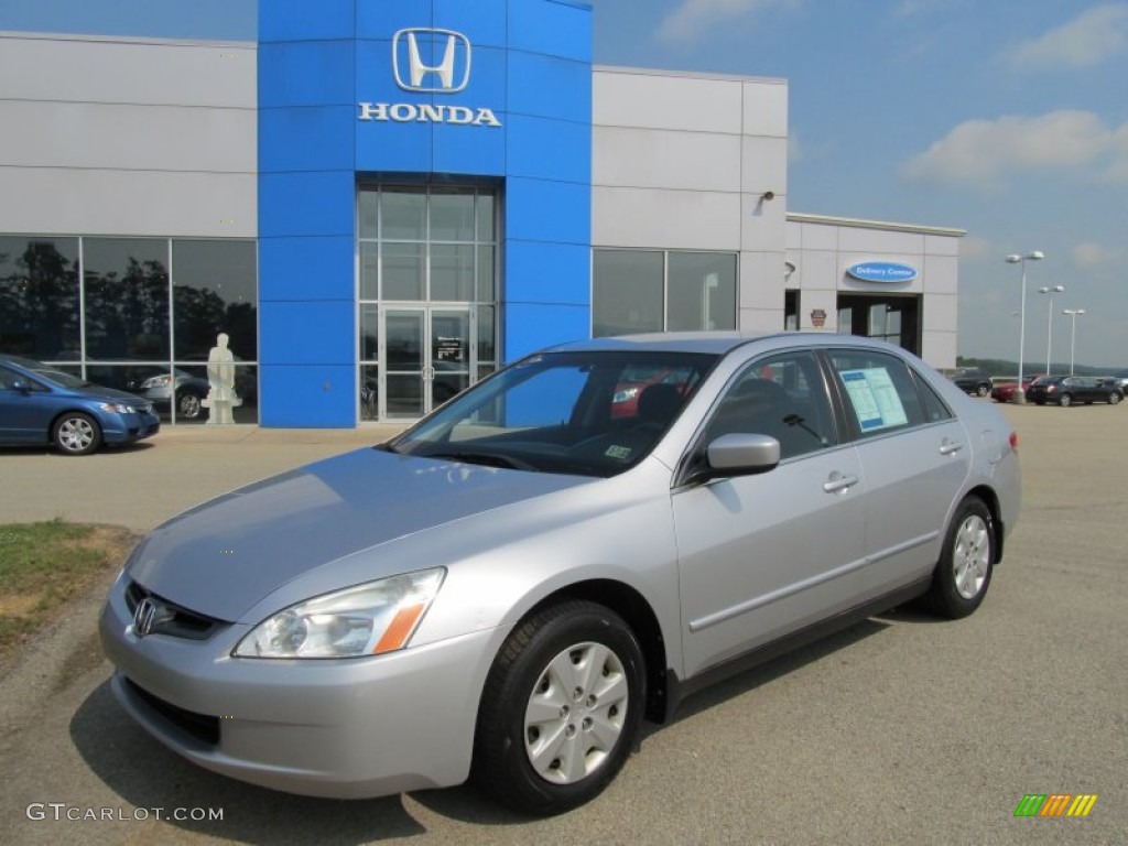 2003 Accord LX Sedan - Satin Silver Metallic / Gray photo #1