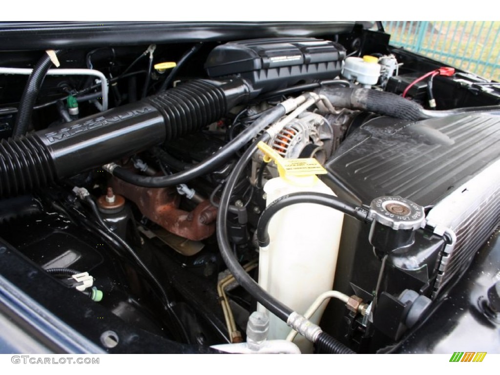 2000 Dodge Ram 1500 Sport Extended Cab 4x4 5.2 Liter OHV 16-Valve V8 Engine Photo #50393949