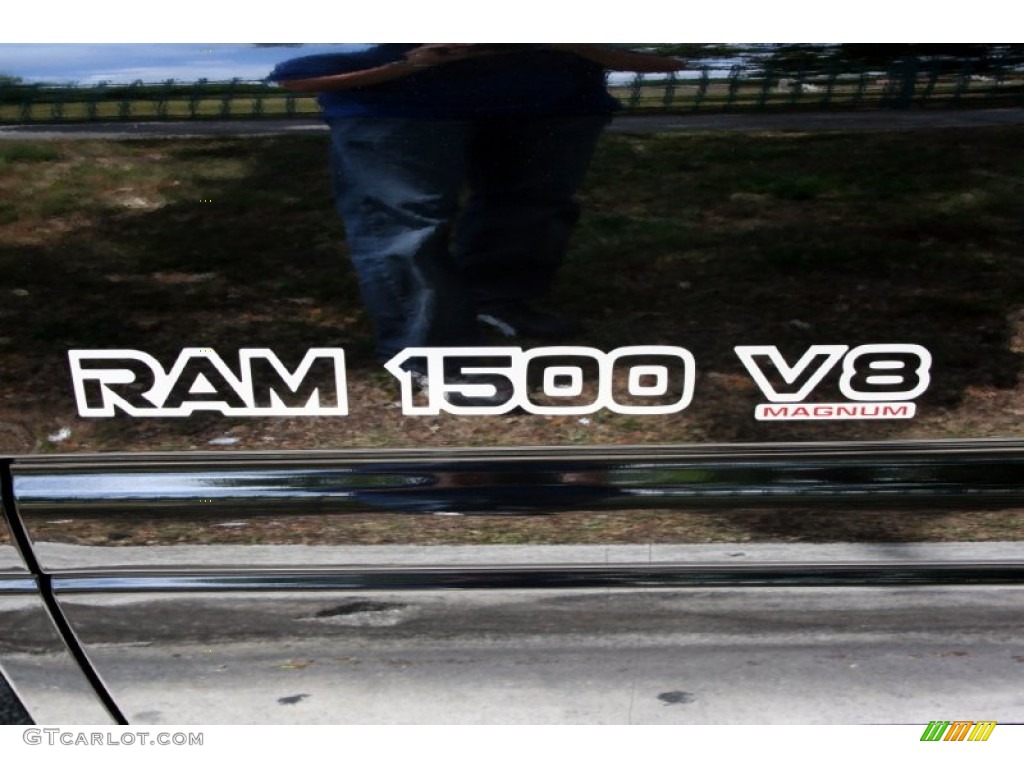 2000 Ram 1500 Sport Extended Cab 4x4 - Black / Mist Gray photo #88