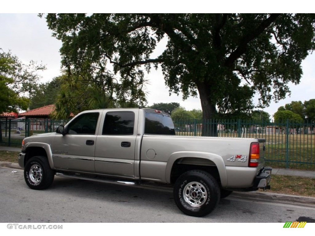 2003 Sierra 2500HD SLT Crew Cab 4x4 - Pewter Metallic / Pewter photo #5