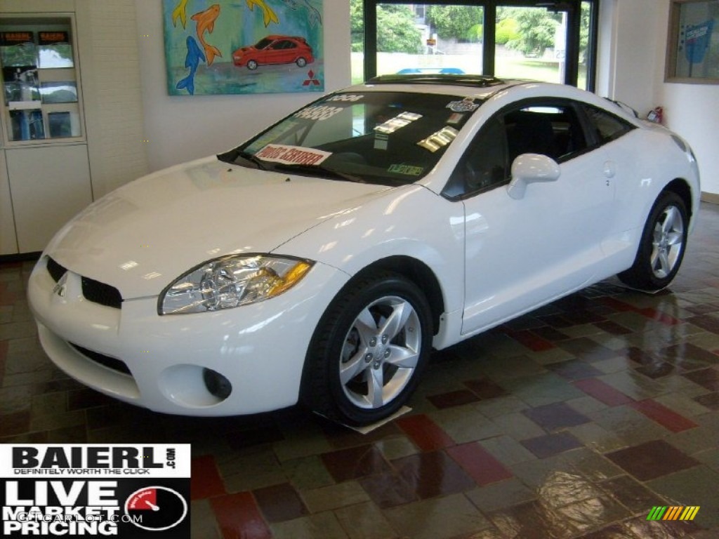 2008 Eclipse GS Coupe - Northstar White / Dark Charcoal photo #1