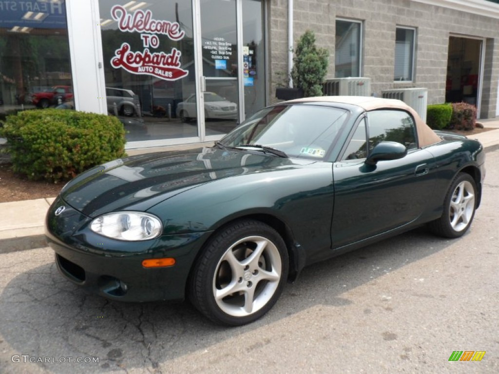2001 MX-5 Miata LS Roadster - Emerald Green Mica / Tan photo #1
