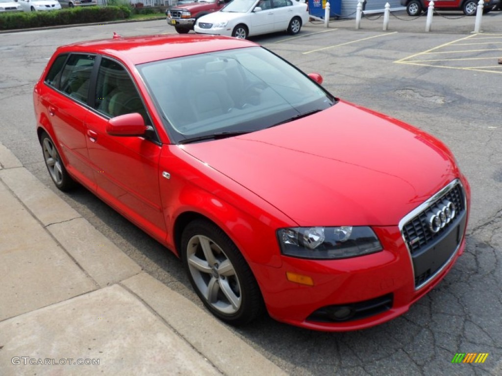 Brilliant Red 2008 Audi A3 2.0T Exterior Photo #50394879