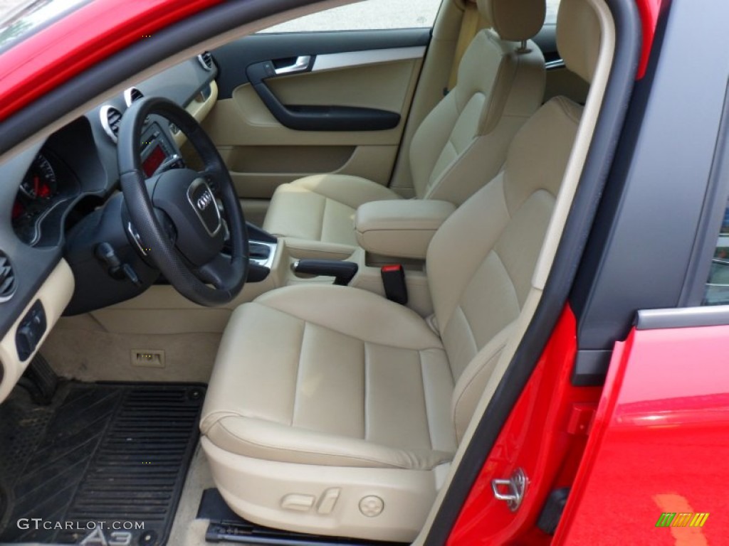 Beige Interior 2008 Audi A3 2.0T Photo #50394939