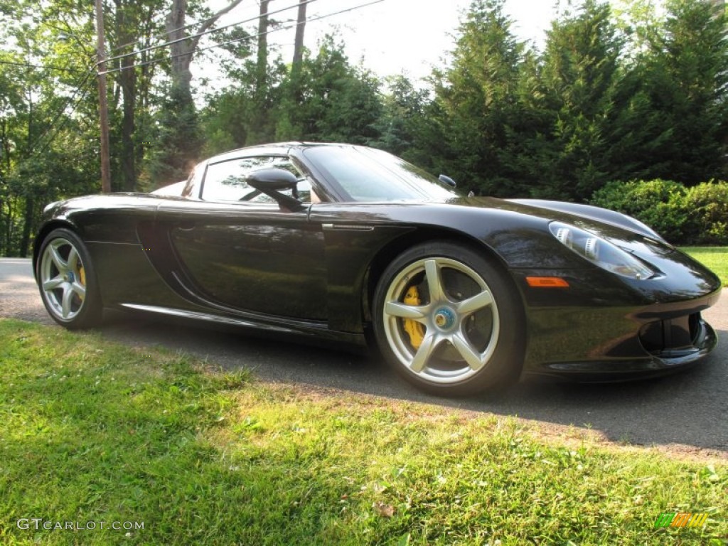 Basalt Black Metallic 2005 Porsche Carrera GT Standard Carrera GT Model Exterior Photo #50395050