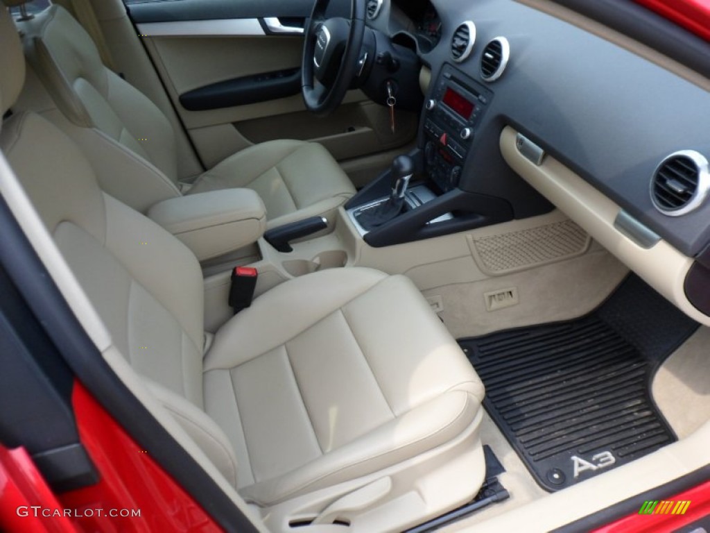 Beige Interior 2008 Audi A3 2.0T Photo #50395077