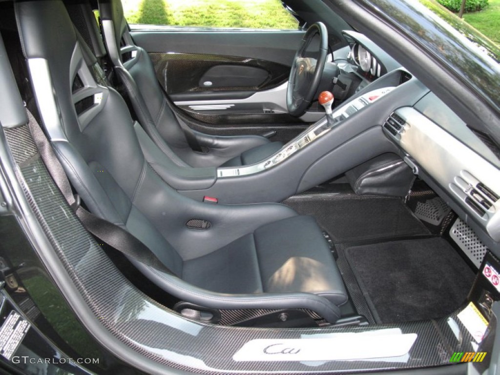 Dark Grey Natural Leather Interior 2005 Porsche Carrera GT Standard Carrera GT Model Photo #50395194