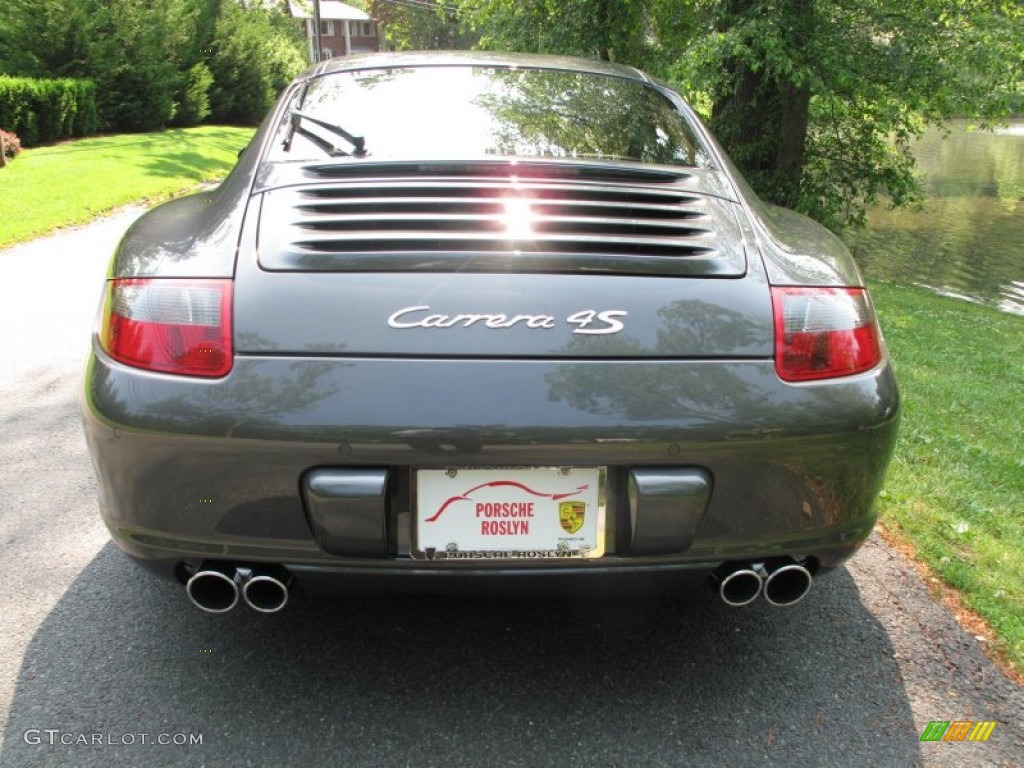 2008 911 Carrera 4S Coupe - Slate Grey Metallic / Natural Brown photo #5