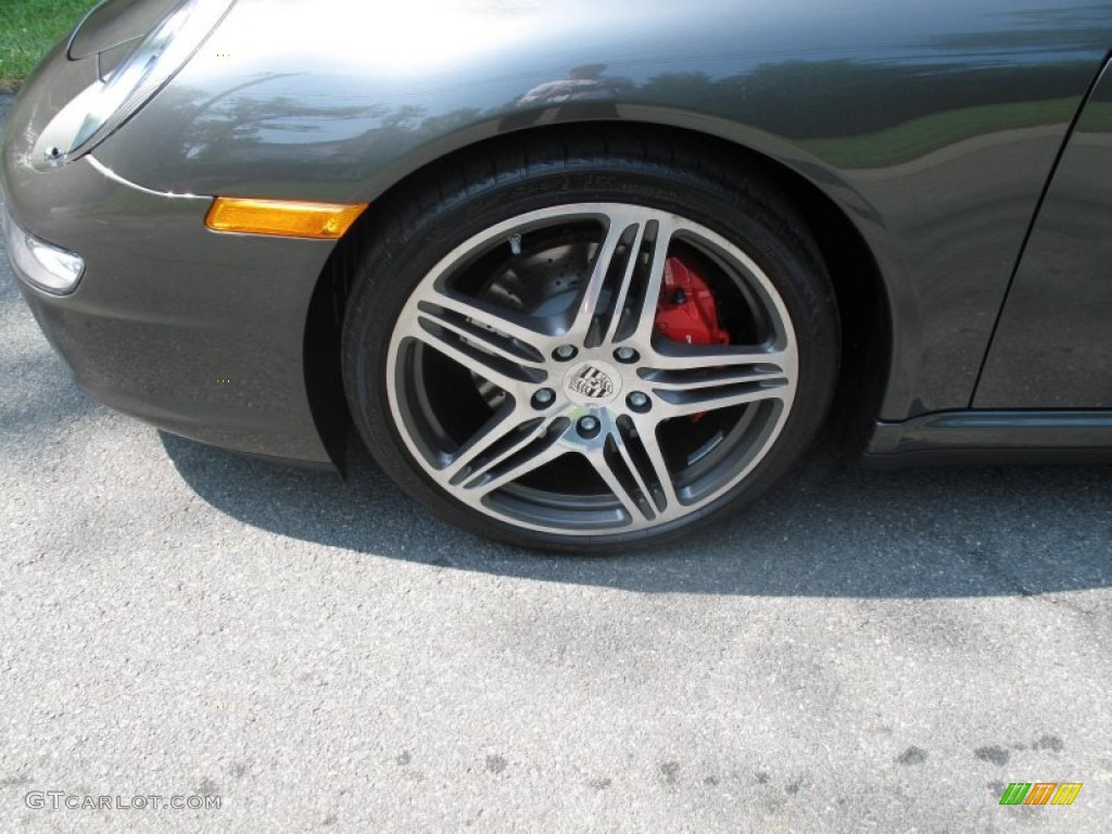 2008 911 Carrera 4S Coupe - Slate Grey Metallic / Natural Brown photo #9