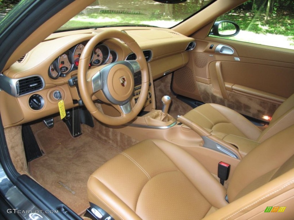 2008 911 Carrera 4S Coupe - Slate Grey Metallic / Natural Brown photo #13